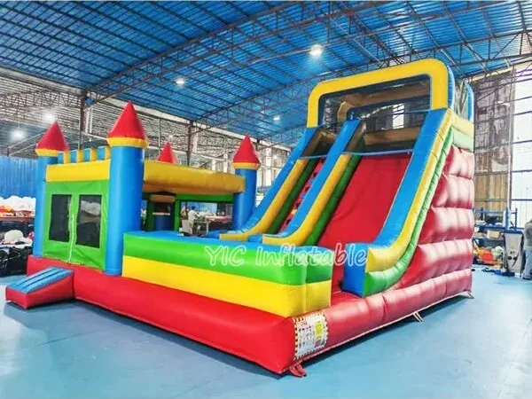 Commercial bounce house combo attractions for an inflatable rental fleet