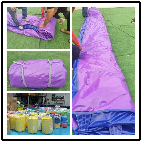 Commercial inflatable packing stage in a planned OEM production workflow