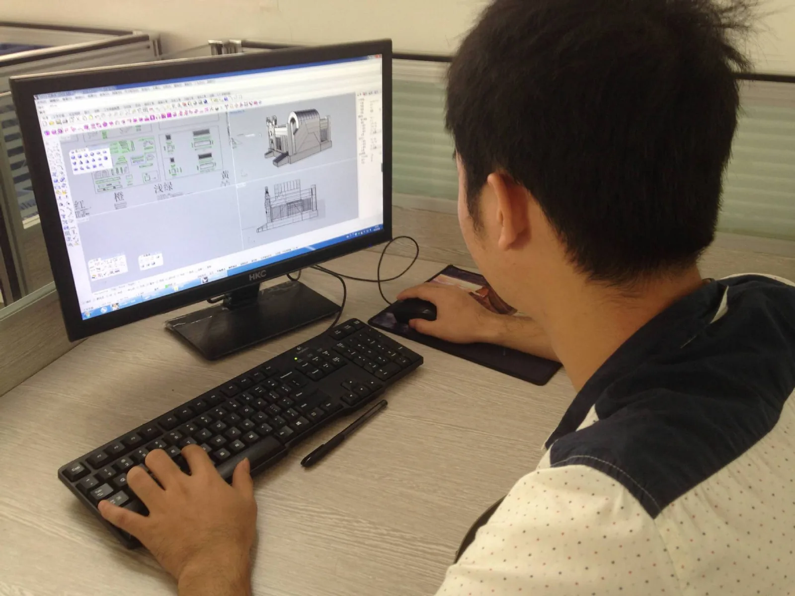 YIC OEM inflatable manufacturing workflow beginning with drawing and production planning
