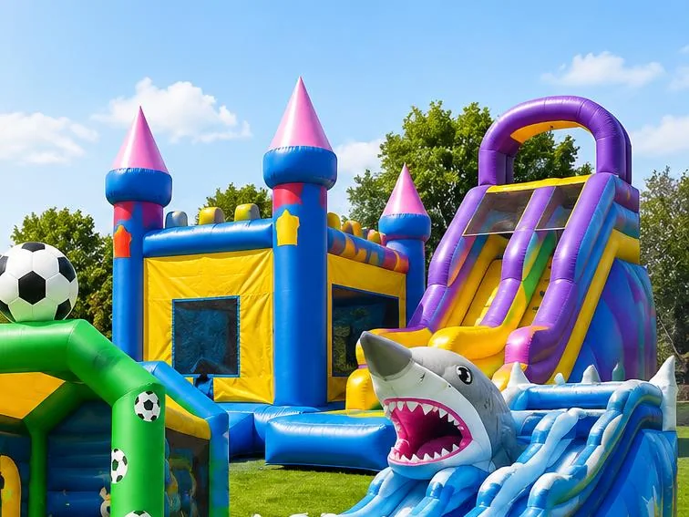 Commercial inflatable attractions supplied by YIC