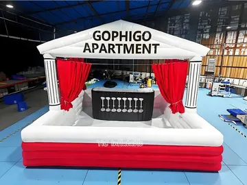 custom branded inflatable display detail view