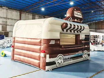 custom branded inflatable display detail view