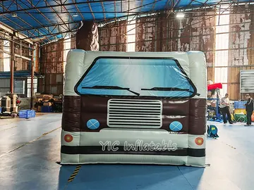 custom branded inflatable display detail view