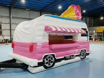 ice themed branded inflatable display detail view