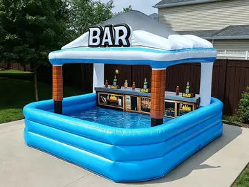 custom branded inflatable display detail view
