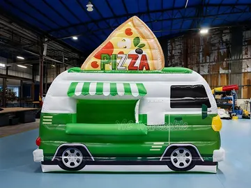 truck themed branded inflatable display detail view