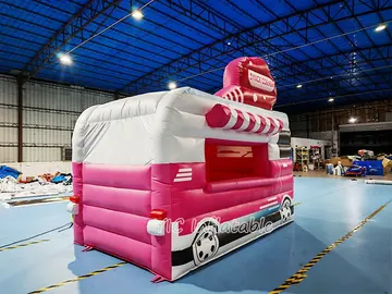custom branded inflatable display detail view