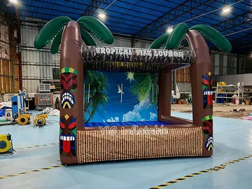 custom branded inflatable display rear view