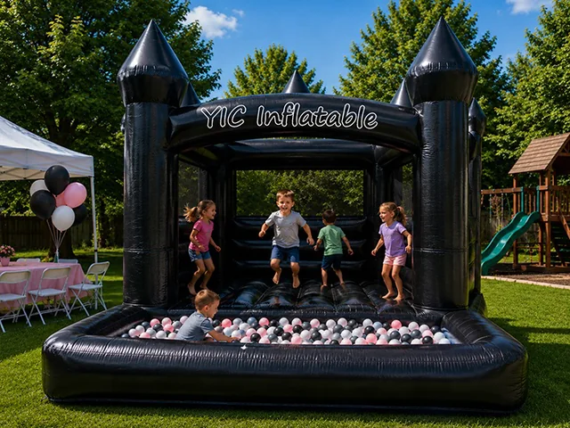 Black Bounce House with Ball Pit product image