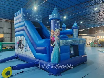 Blue Castle Inflatable Bounce House with Slide detail view