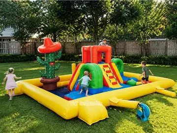Adventure Combo Bounce House front view
