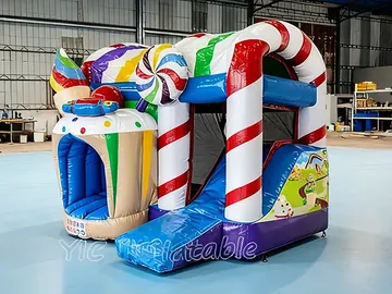 Candyland Combo Bounce House side view