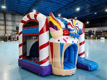 Candyland Combo Bounce House play layout