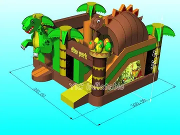 Dinosaur Bounce House Combo detail view
