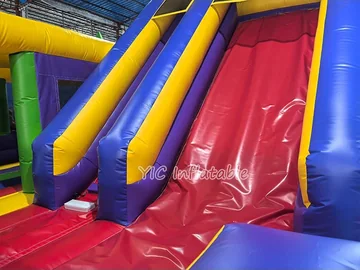 Castle Slide Combo Bounce House commercial attraction view