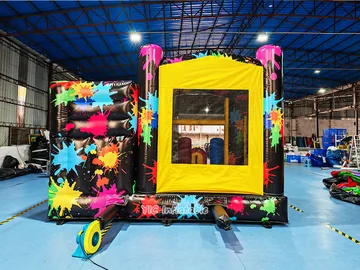 custom inflatable bounce-and-slide attraction detail view