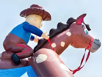 Western Cowboy Bounce House detail view