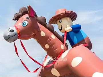 Western Cowboy Bounce House commercial attraction view