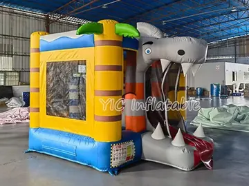 Crocodile Bounce House Combo front view