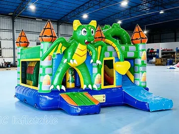 Dragon Bounce House with Slide play layout