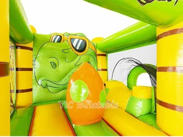 Dinosaur Bounce House Slide Combo detail view