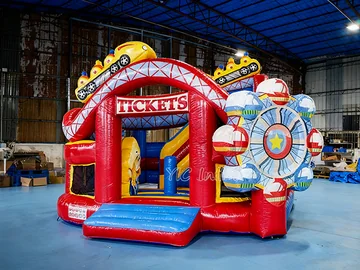 Carnival Combo Bounce House side view