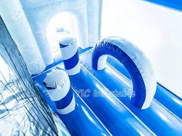 Frozen Bounce House Castle commercial attraction view