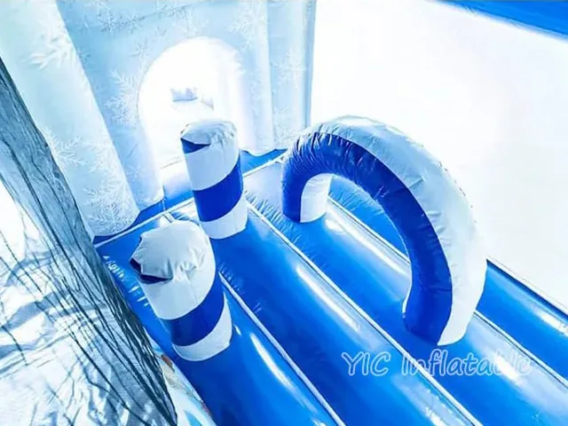 Frozen Bounce House with Slide commercial attraction view