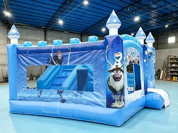 Frozen Ice Castle Bounce House Combo detail view