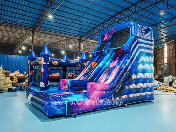 Space Themed Bounce Houses front view