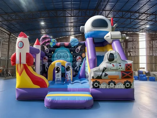 Galaxy Rocket Inflatable Bouncy Castle product image