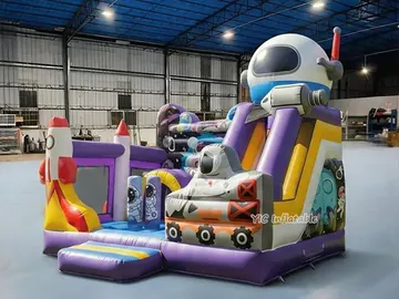 Space Rocket Bouncy Castle with Slide product image