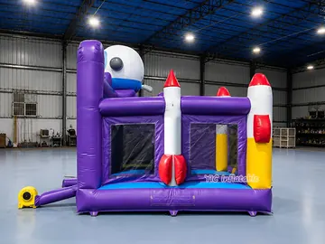 Space Rocket Bouncy Castle with Slide product image