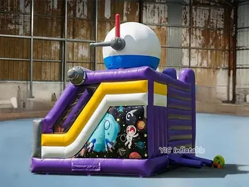 Space Rocket Bouncy Castle with Slide product image