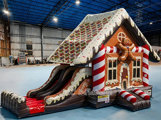 Gingerbread House Inflatable Castle product image