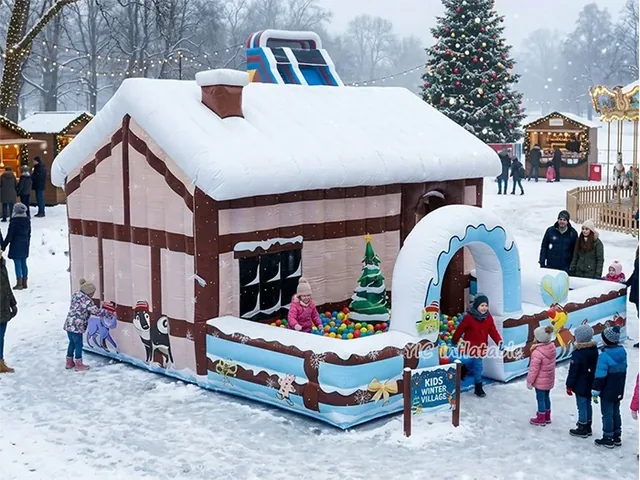 Gingerbread House Bouncy Castle product image