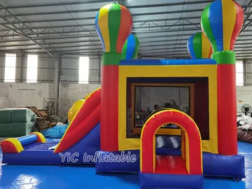 Hot Air Balloon Combo Bounce House play layout