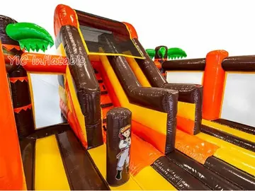 custom inflatable bounce-and-slide attraction detail view