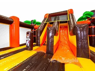 custom inflatable bounce-and-slide attraction detail view