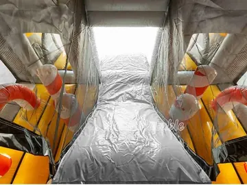 Construction Bounce House with Slide commercial attraction view