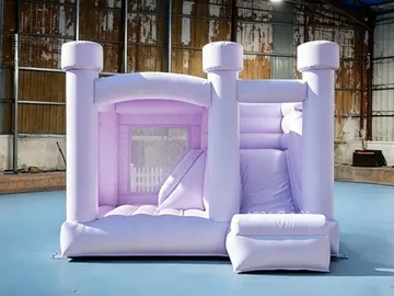 custom inflatable bounce-and-slide attraction rear view