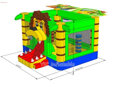 Lion King Bounce House Rental commercial attraction view