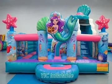 Mermaid Inflatable Bounce House with Pool product image