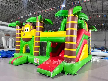 Jungle Theme Bounce House Rental side view