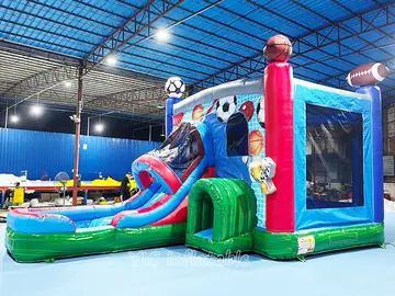 Sports Combo Bounce House detail view