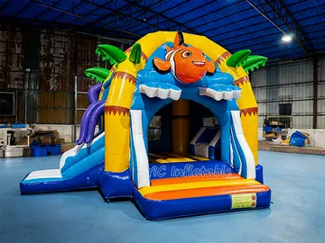 Ocean Slide Inflatable Bouncer play layout