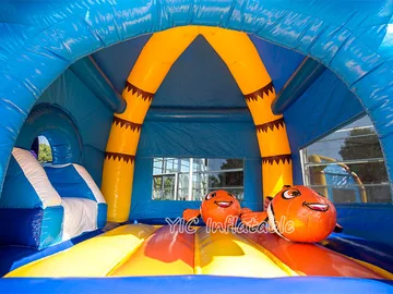 Ocean Slide Inflatable Bouncer commercial attraction view