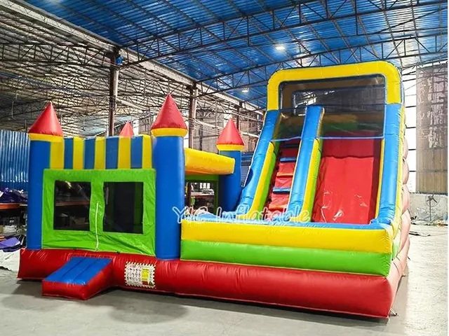 Orange Blue Inflatable Castle product image