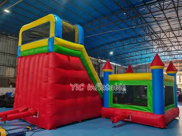 Castle Slide Combo Bounce House for Rental play layout