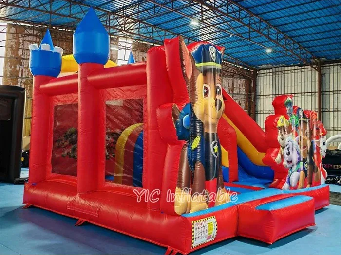 Paw Patrol Bounce House Combo side view